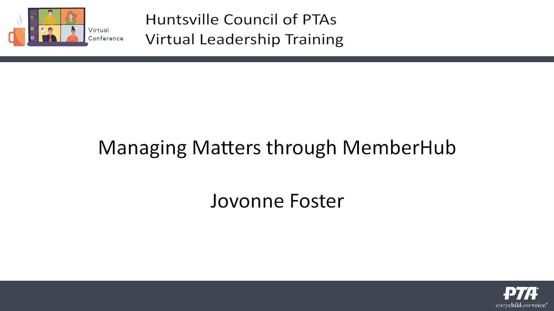 Managing PTA Through MemberHub Presentat